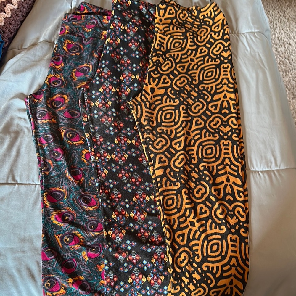 Colorful Patterned Leggings Set